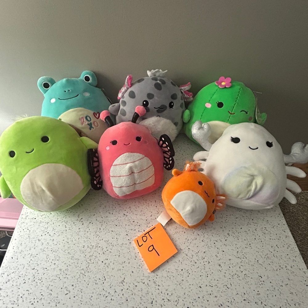 Squishmallow Colorful Plush Toy Set